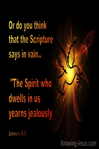 James 4:5 The Spirit Dwells In Us (orange)